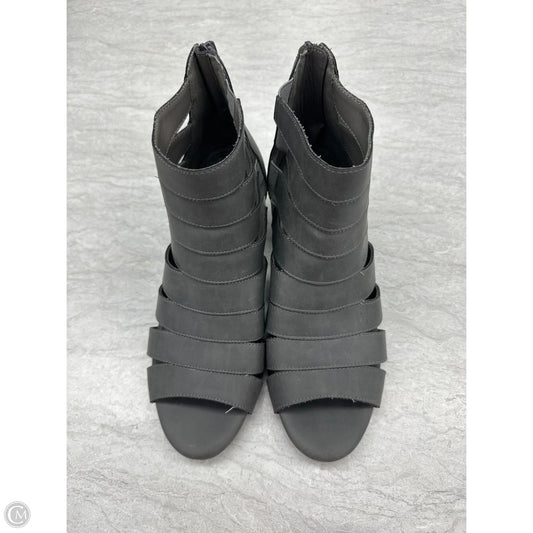 Boots Ankle Heels By Aerosoles In Grey, Size: 8