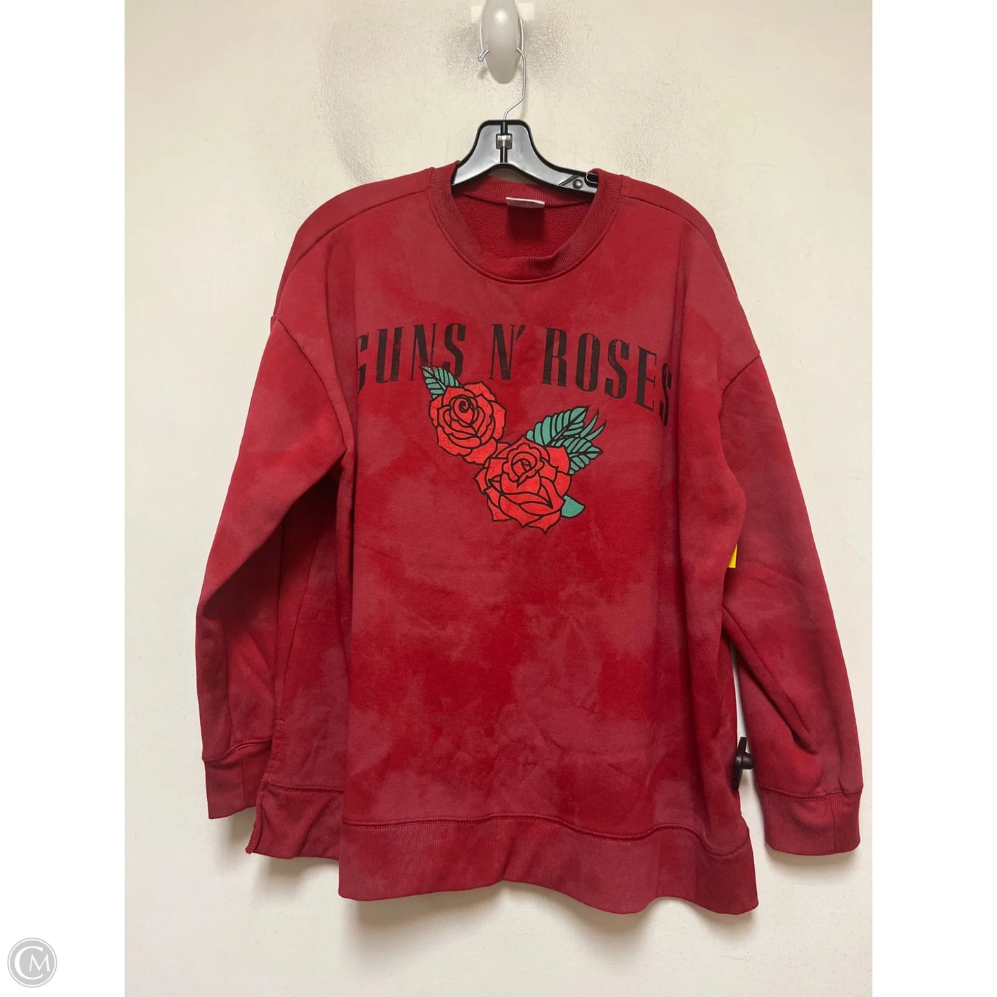 Sweatshirt Crewneck By Clothes Mentor In Red, Size: 1x