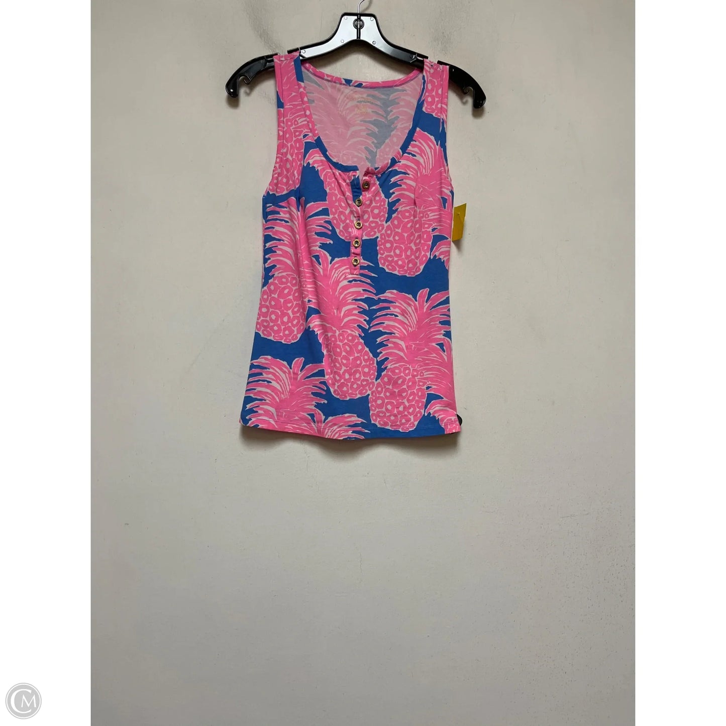 Top Sleeveless Designer By Lilly Pulitzer In Blue & Pink, Size: Xxs