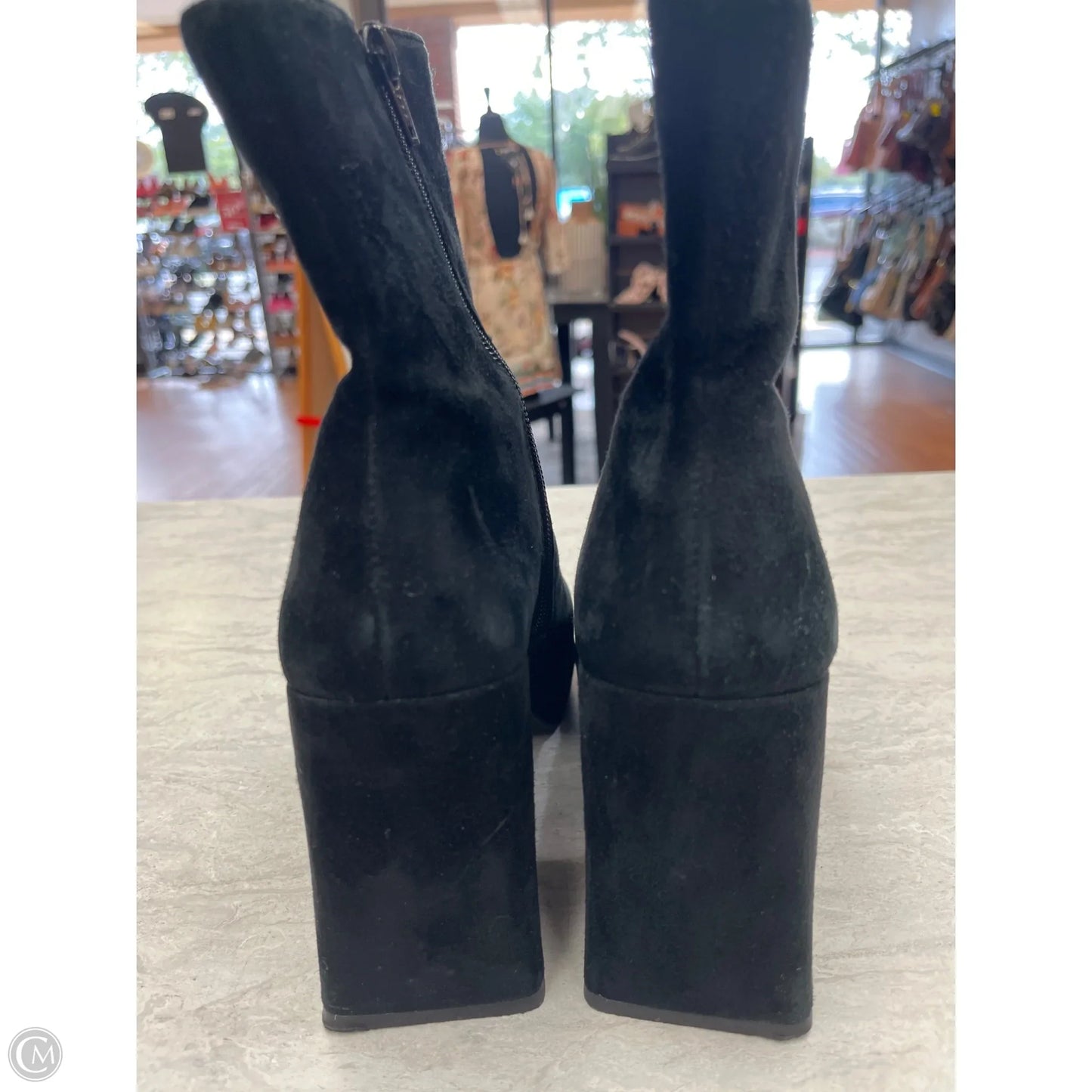 Boots Ankle Heels By Gianni Bini In Black, Size: 7