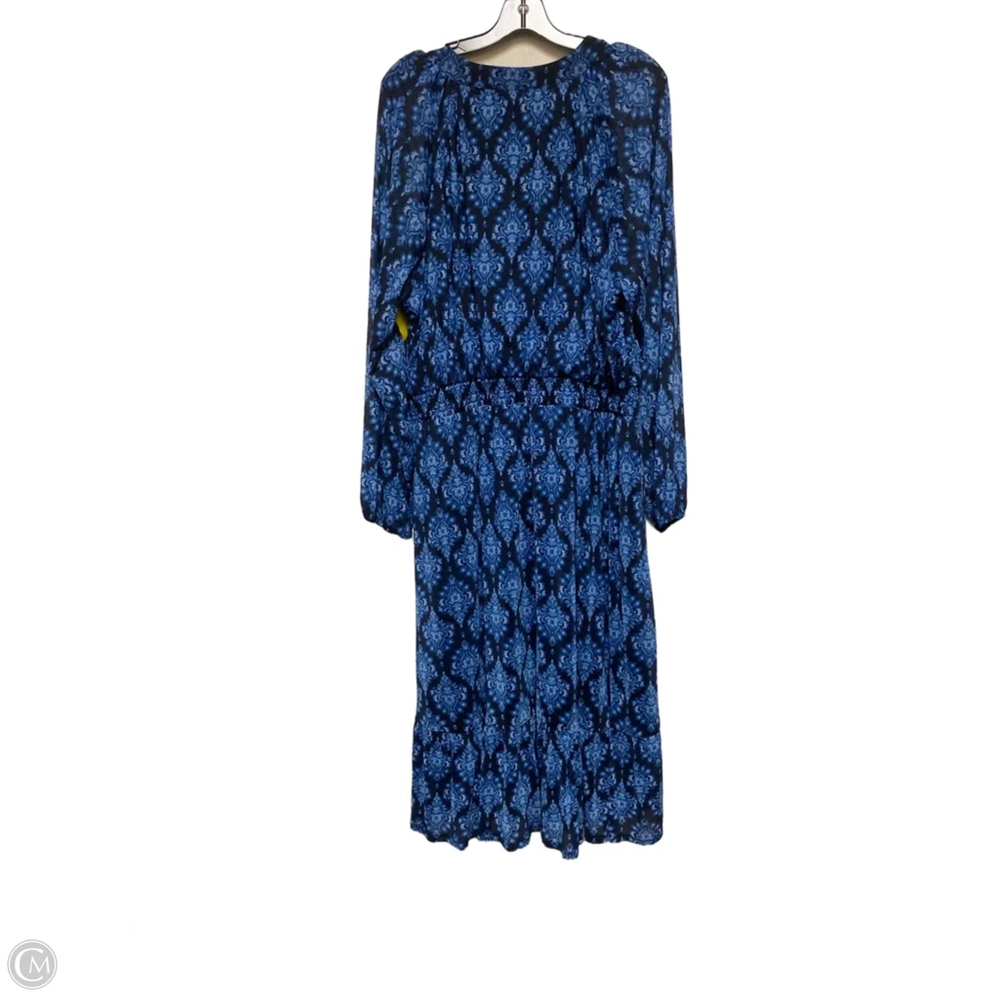 Dress Casual Midi By Terra & Sky In Blue, Size: 1x