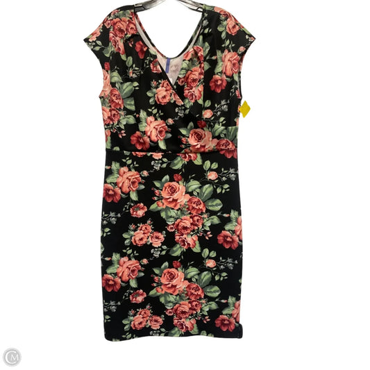 Dress Casual Short By Clothes Mentor In Floral Print, Size: 2x