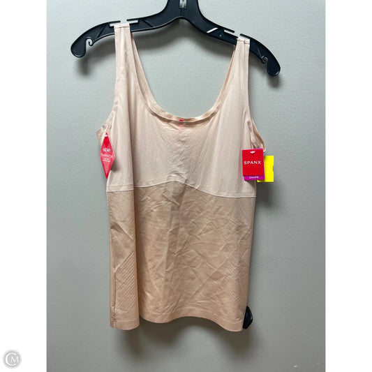 Athletic Tank Top By Spanx In Tan, Size: 2x