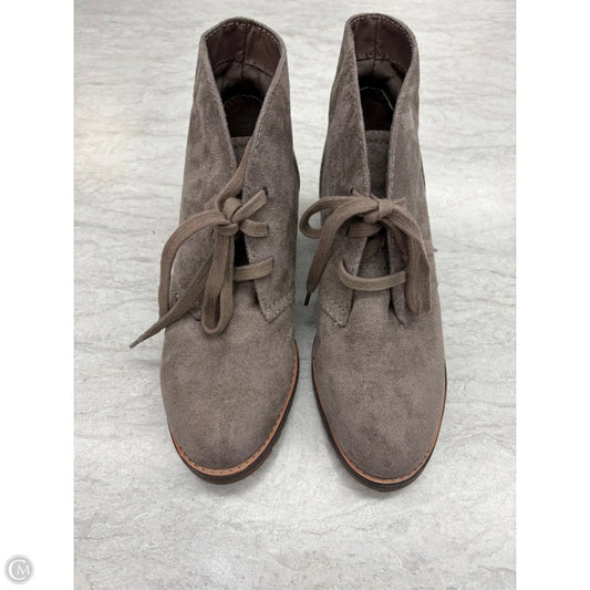 Boots Ankle Heels By Merona In Taupe, Size: 7