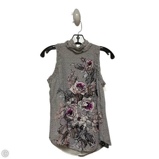 Top Sleeveless By White House Black Market In Floral Print, Size: Xxs