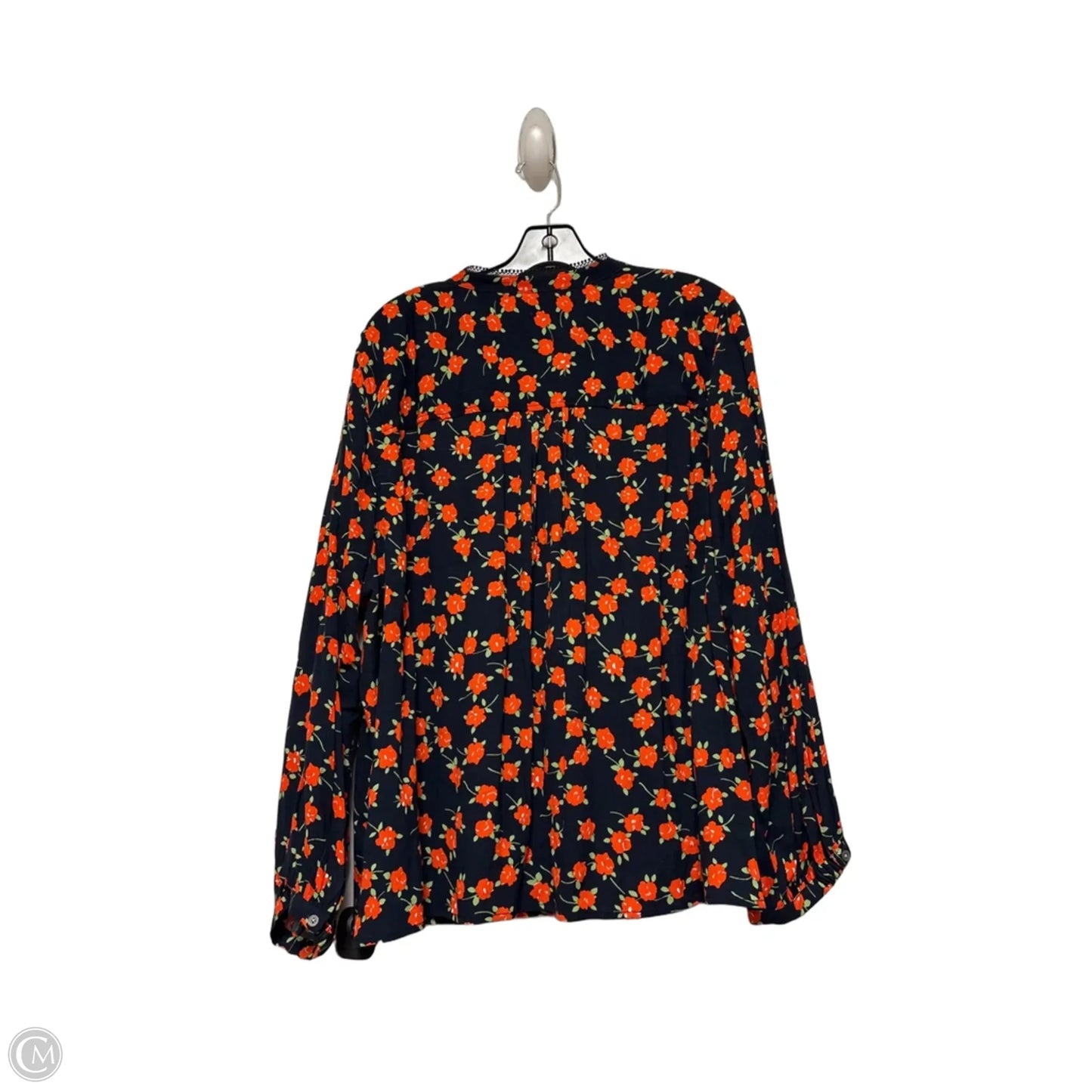 Top Long Sleeve By J. Crew In Floral Print, Size: 3x