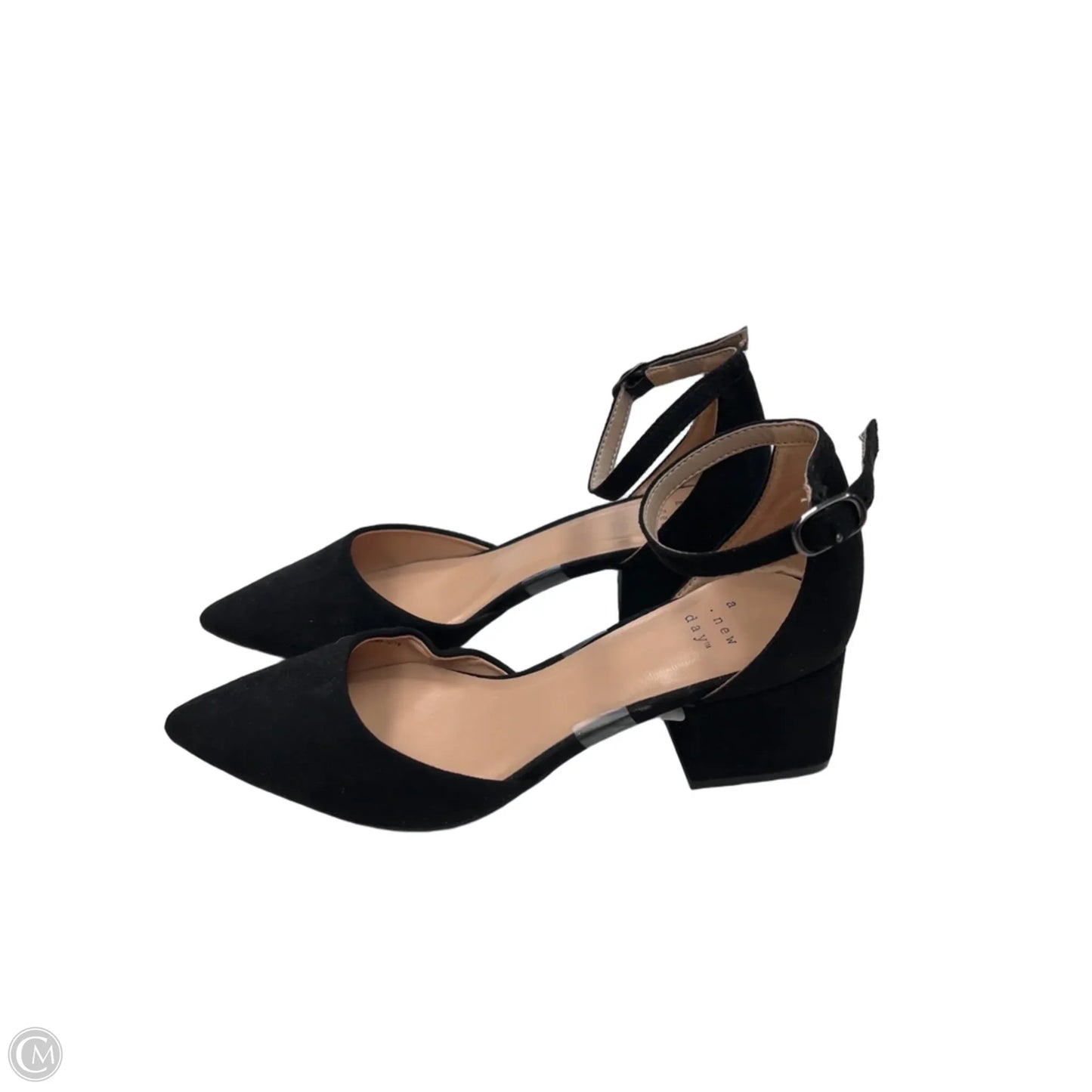 Sandals Heels Block By A New Day In Black, Size: 6