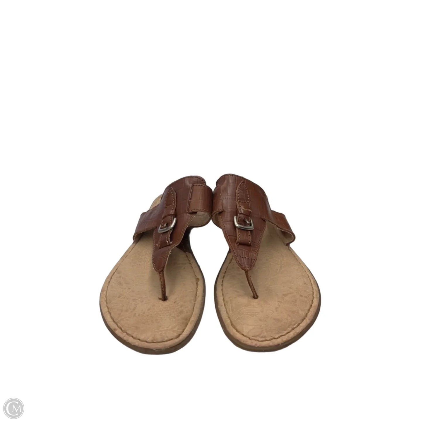 Sandals Flats By Boc In Brown & Tan, Size: 9