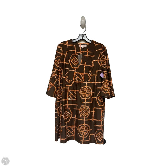 Dress Casual Short By Jude Connally In Brown & Orange, Size: S
