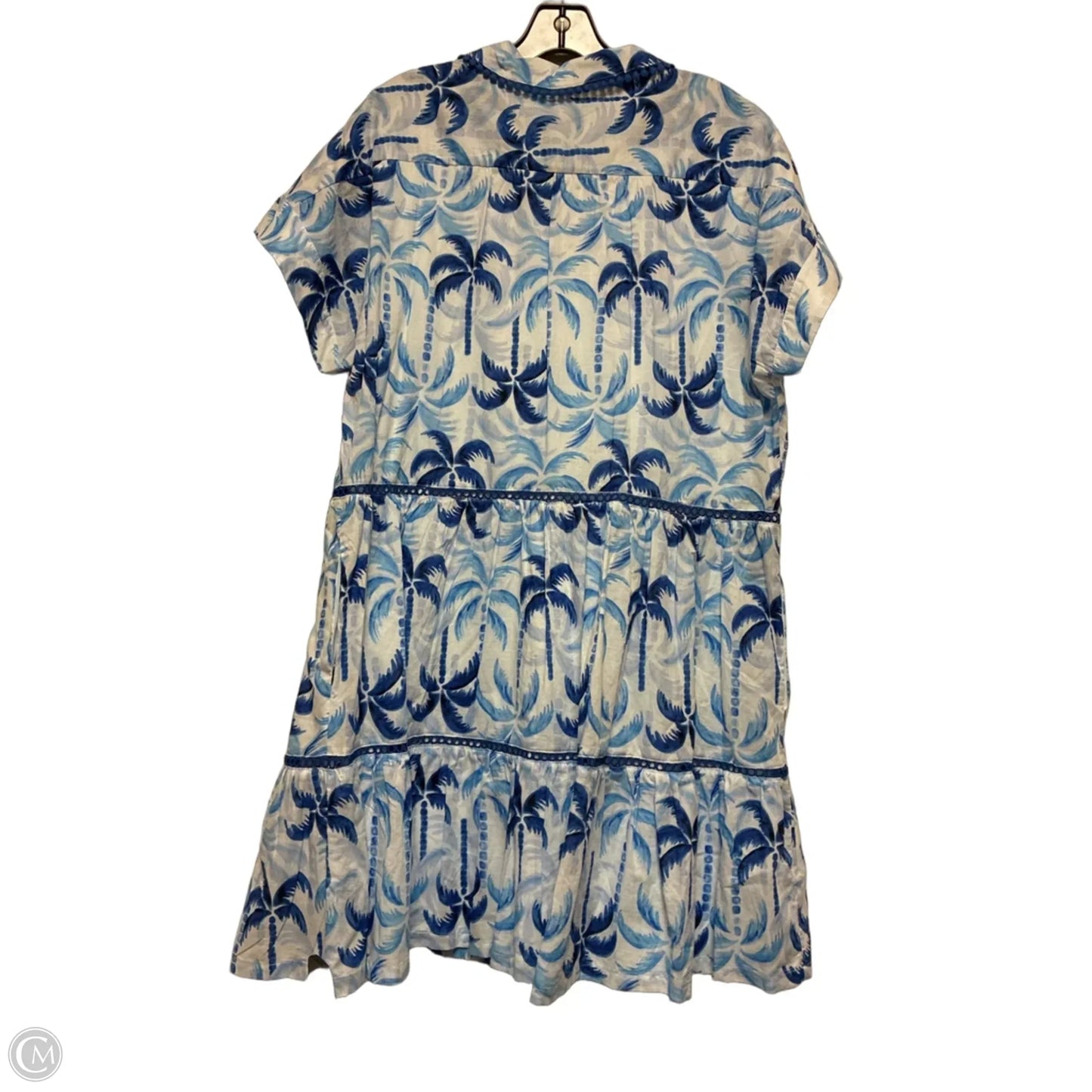 Dress Casual Short By Taylor In Blue, Size: 1x