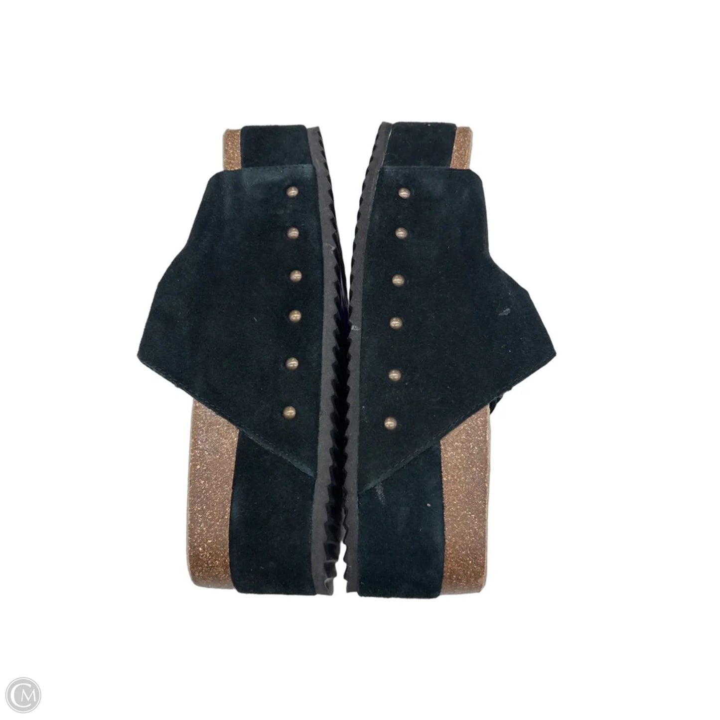 Sandals Heels Platform By Cushionaire In Black, Size: 9