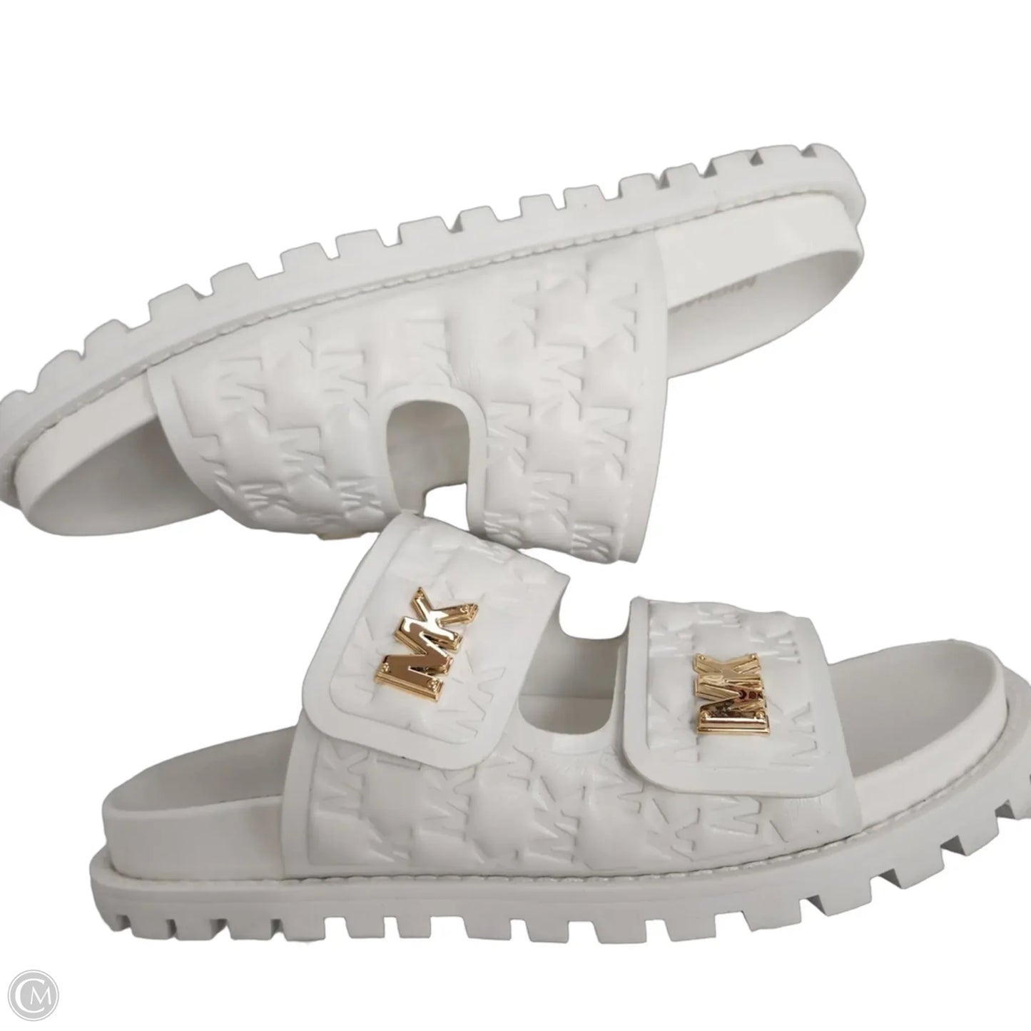 Sandals Flats By Michael By Michael Kors In White, Size: 9