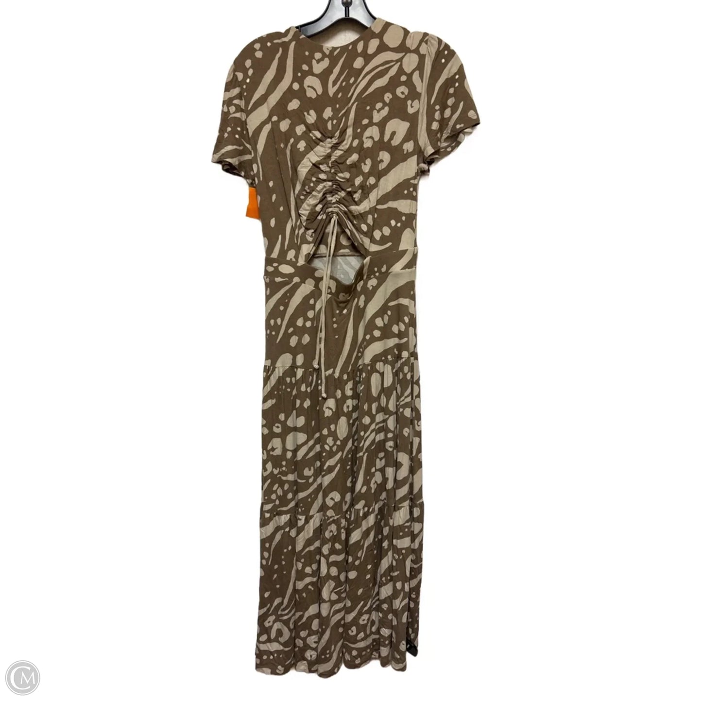 Dress Casual Maxi By Cabi In Brown & Cream, Size: S