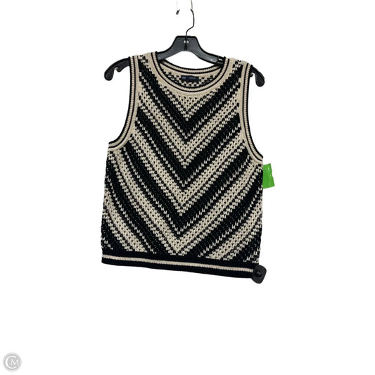 Top Sleeveless By Gap In Black & Brown, Size: M