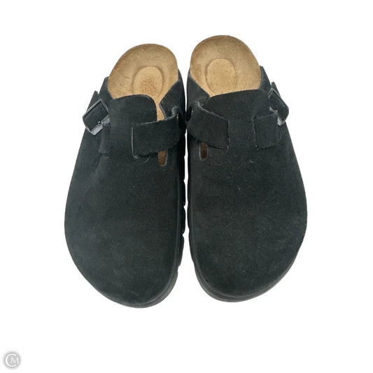 Sandals Flats By Birkenstock In Black, Size: 8