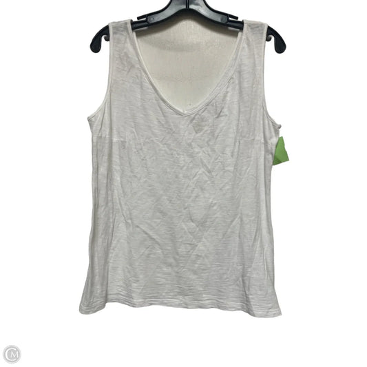Top Sleeveless Designer By Lilly Pulitzer In White, Size: M