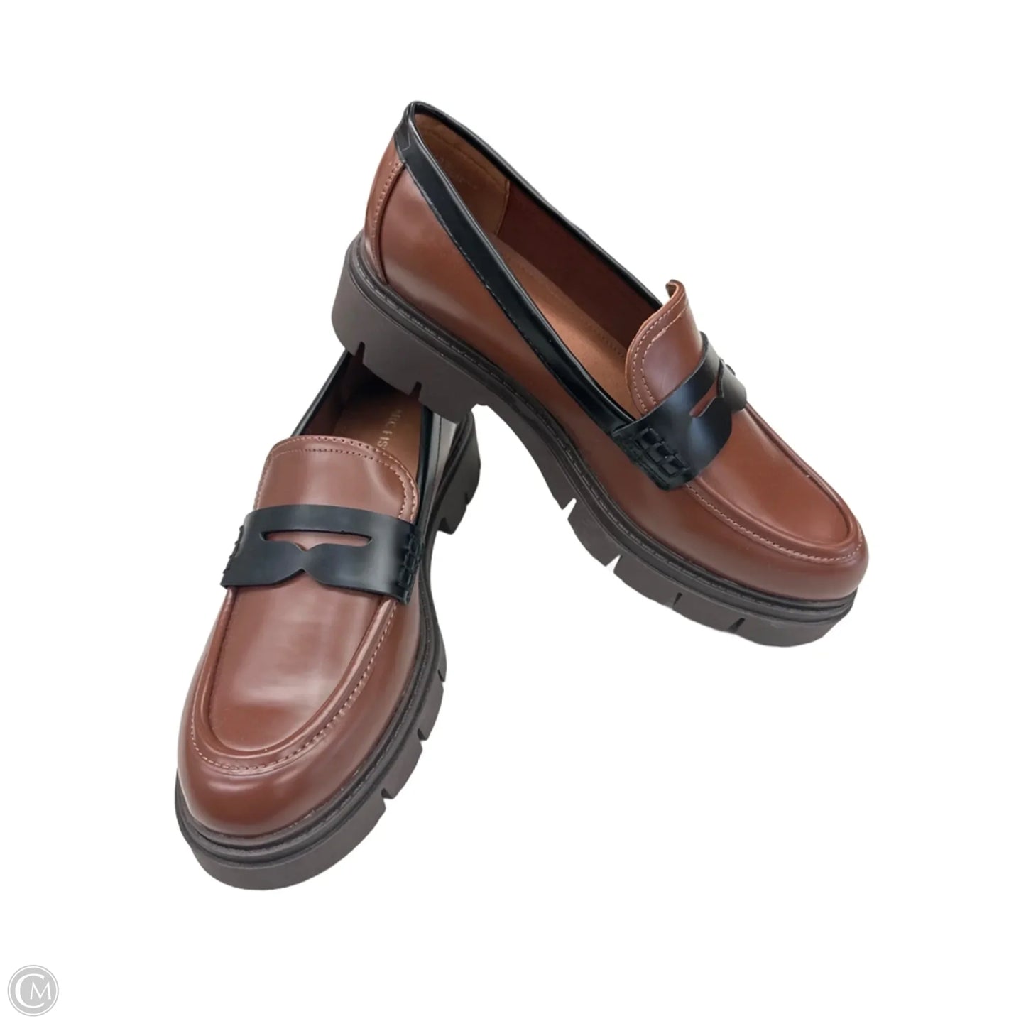 Shoes Flats By Marc Fisher In Black & Brown, Size: 7.5