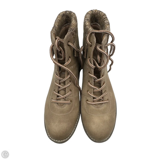 Boots Ankle Flats By St Johns Bay In Brown, Size: 10