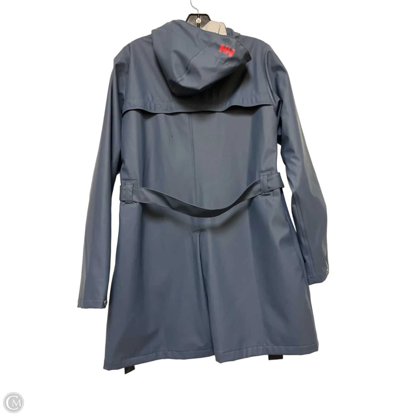 Coat Raincoat By Helly Hansen In Blue, Size: M