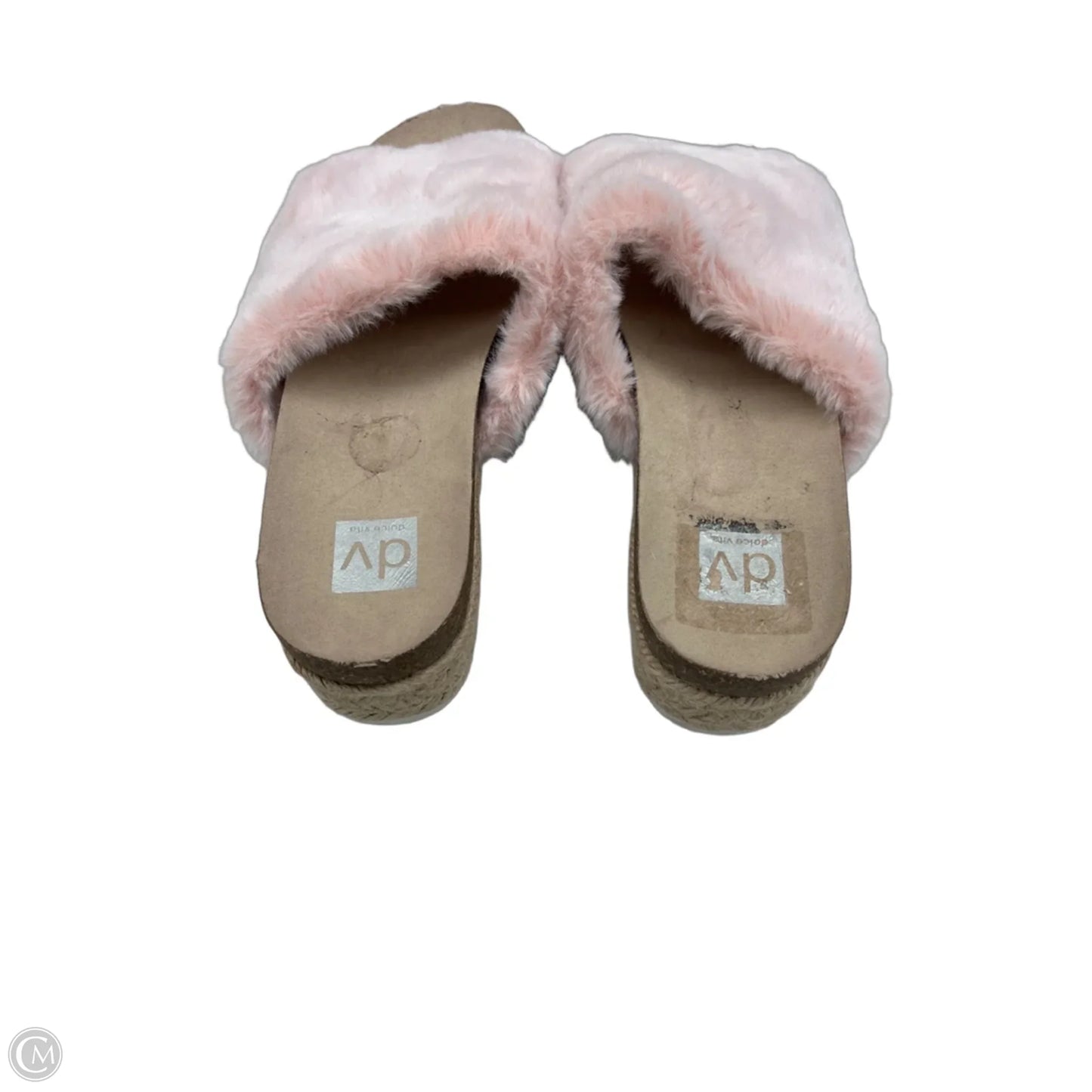 Sandals Heels Platform By Dolce Vita In Pink & Tan, Size: 9