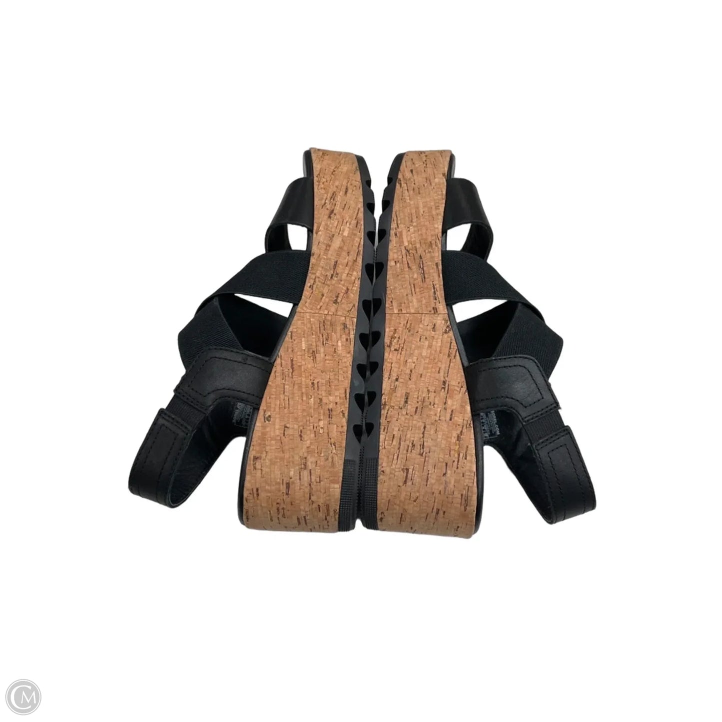 Sandals Heels Platform By Sorel In Black & Brown, Size: 7