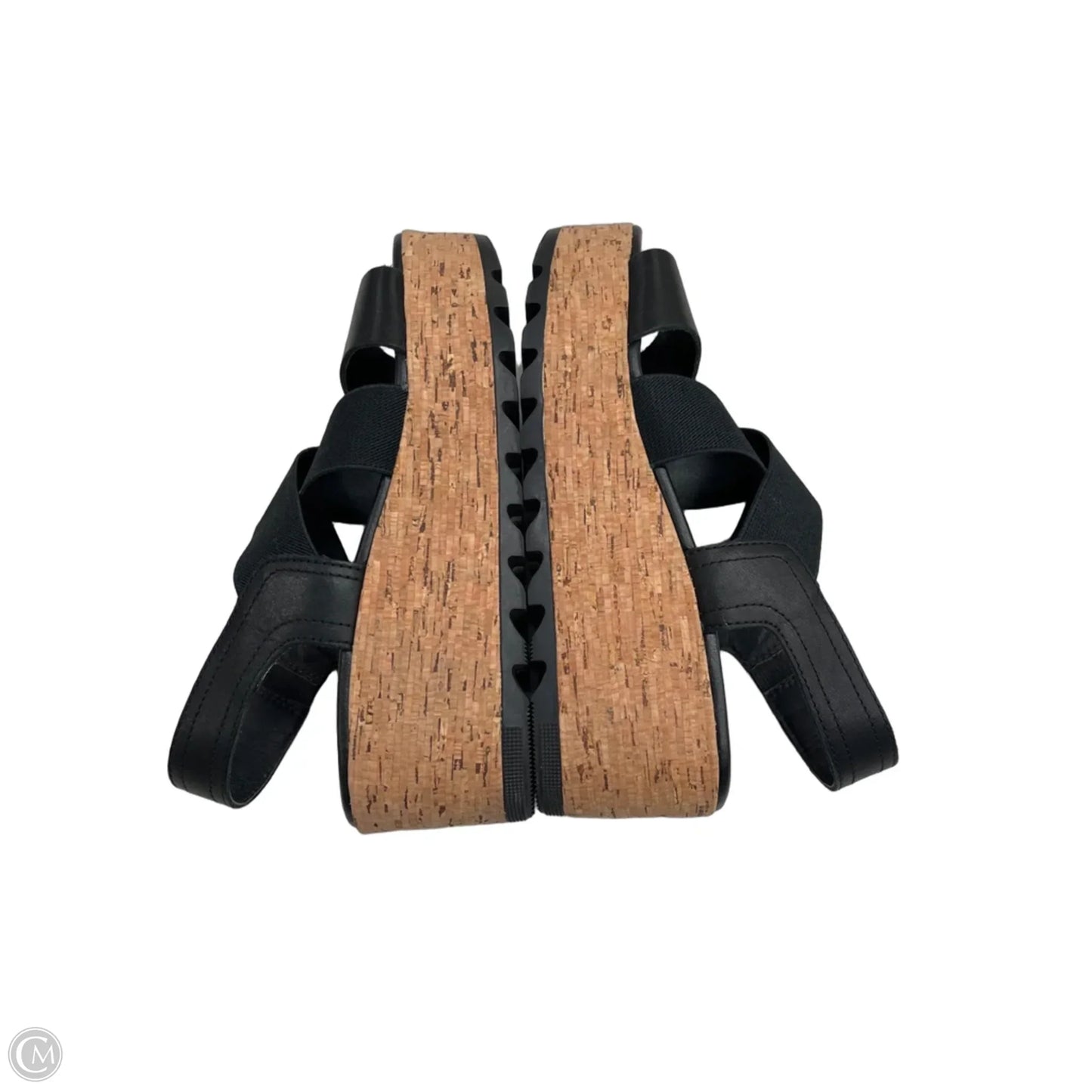 Sandals Heels Platform By Sorel In Black & Brown, Size: 7