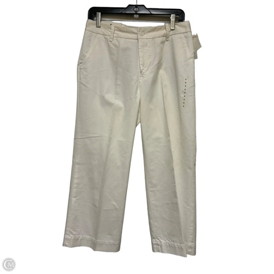 Pants Cropped By Gap In Ivory, Size: 6
