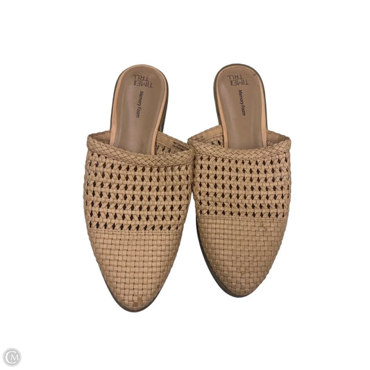 Shoes Flats By Time And Tru In Tan, Size: 7