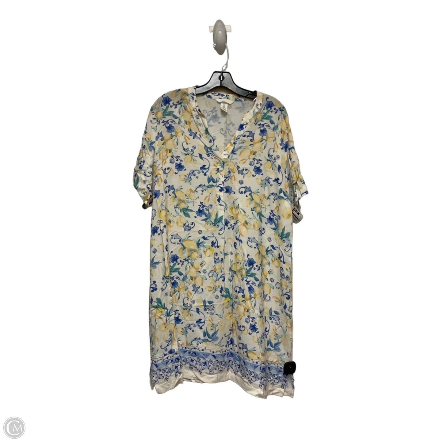 Dress Casual Short By H&m In Blue & Yellow, Size: S