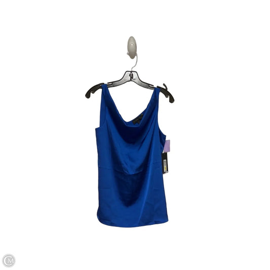 Top Sleeveless By Donna Karan In Blue, Size: M