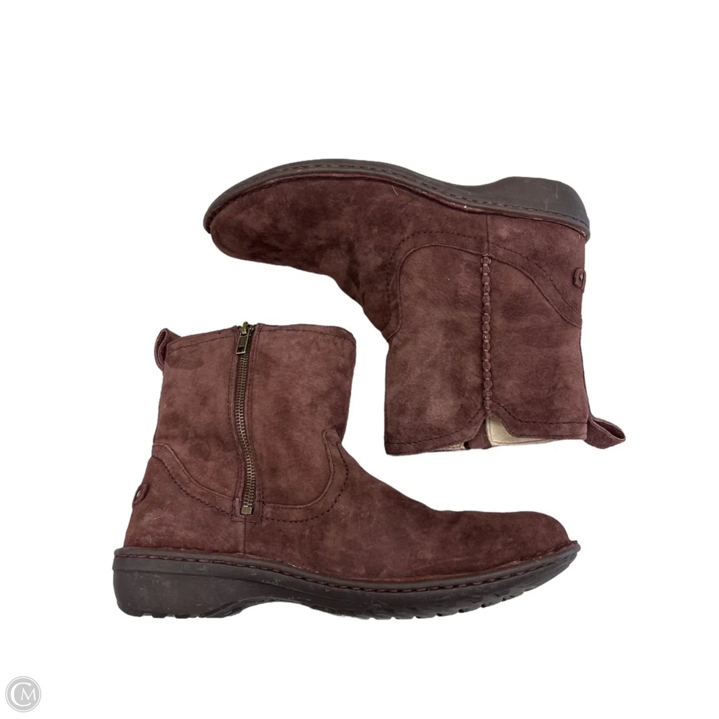 Boots Designer By Ugg In Brown, Size: 12