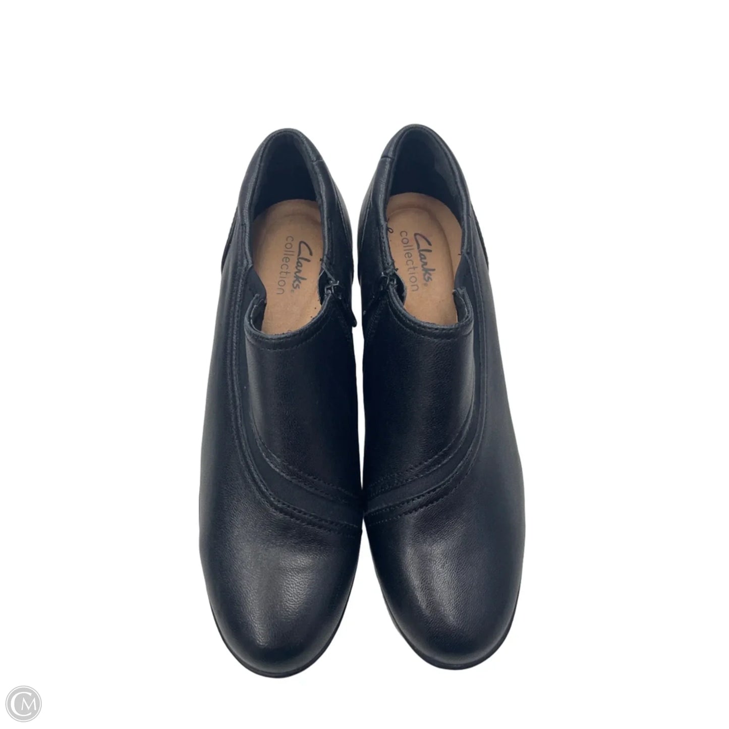 Boots Ankle Heels By Clarks In Black, Size: 8.5