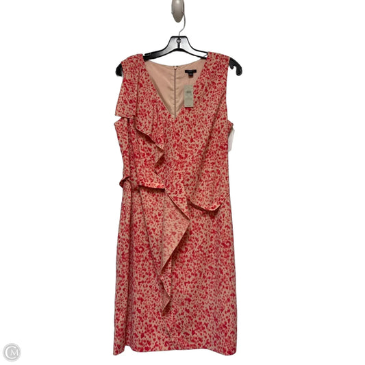 Dress Casual Short By Ann Taylor In Pink, Size: L