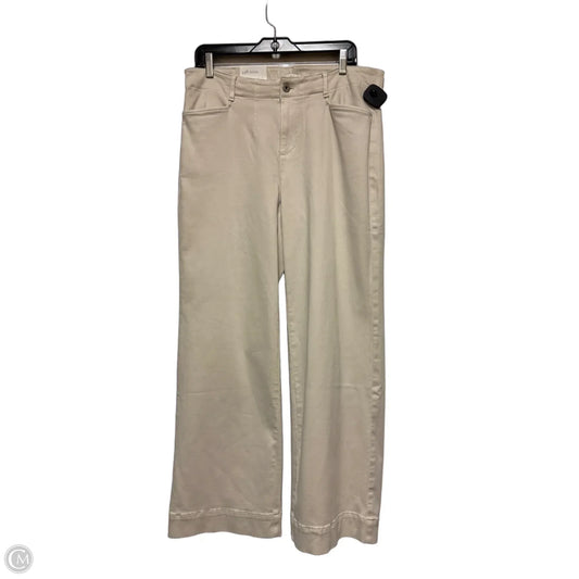 Jeans Wide Leg By J. Jill In Tan, Size: 16