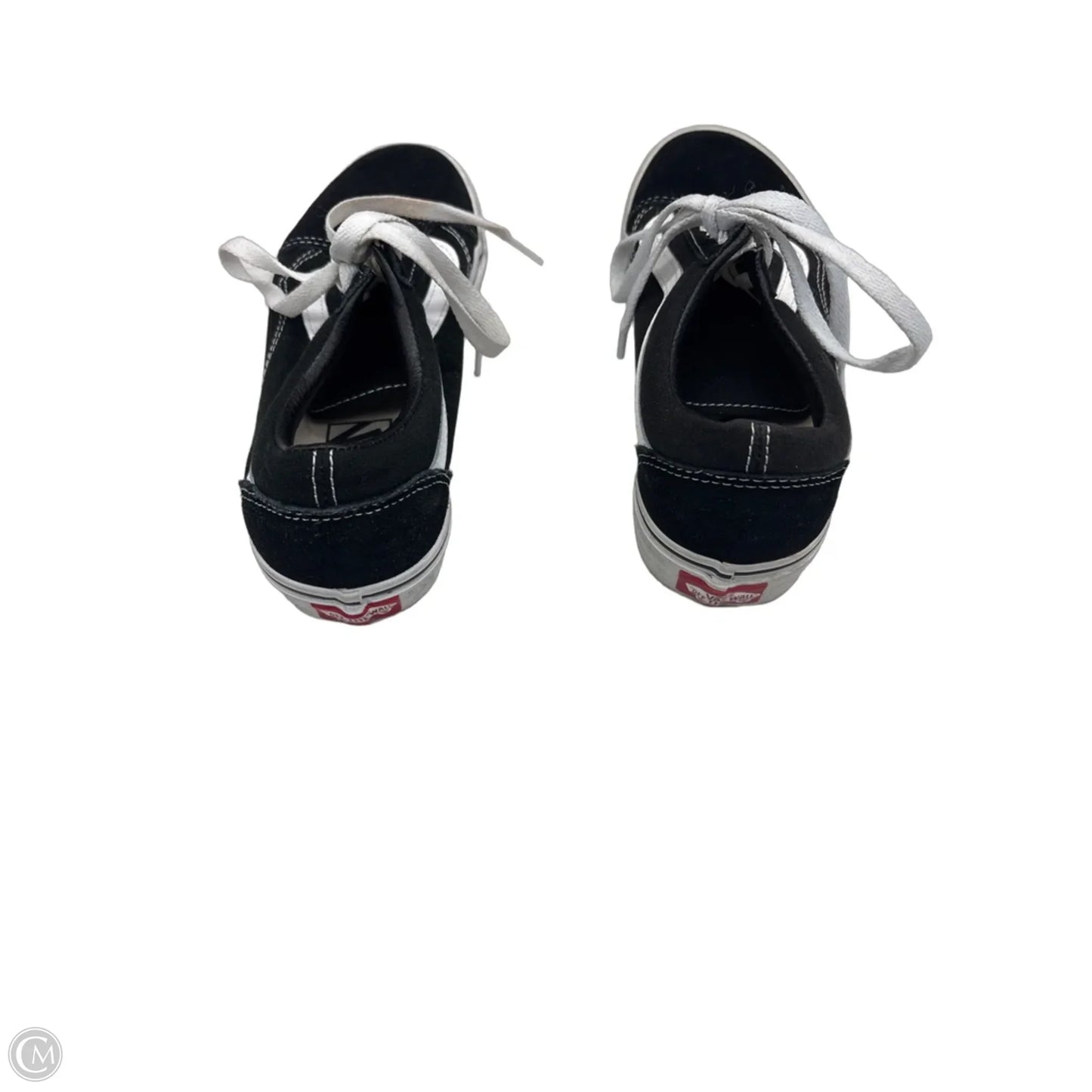 Shoes Sneakers By Vans In Black & White, Size: 6.5