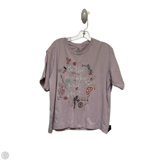 Top Short Sleeve Basic By Disney Store In Purple, Size: L