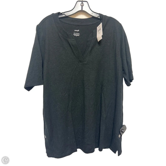 Top Short Sleeve By Pure Jill In Black, Size: M
