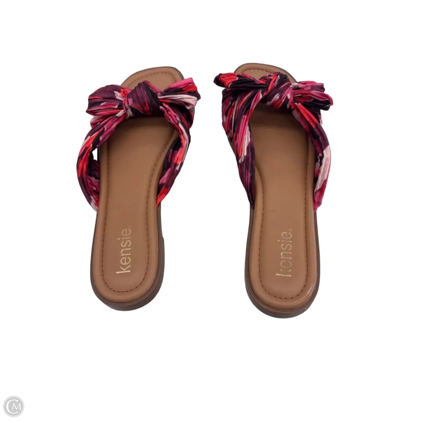 Sandals Flats By Kensie In Pink & Red, Size: 8.5