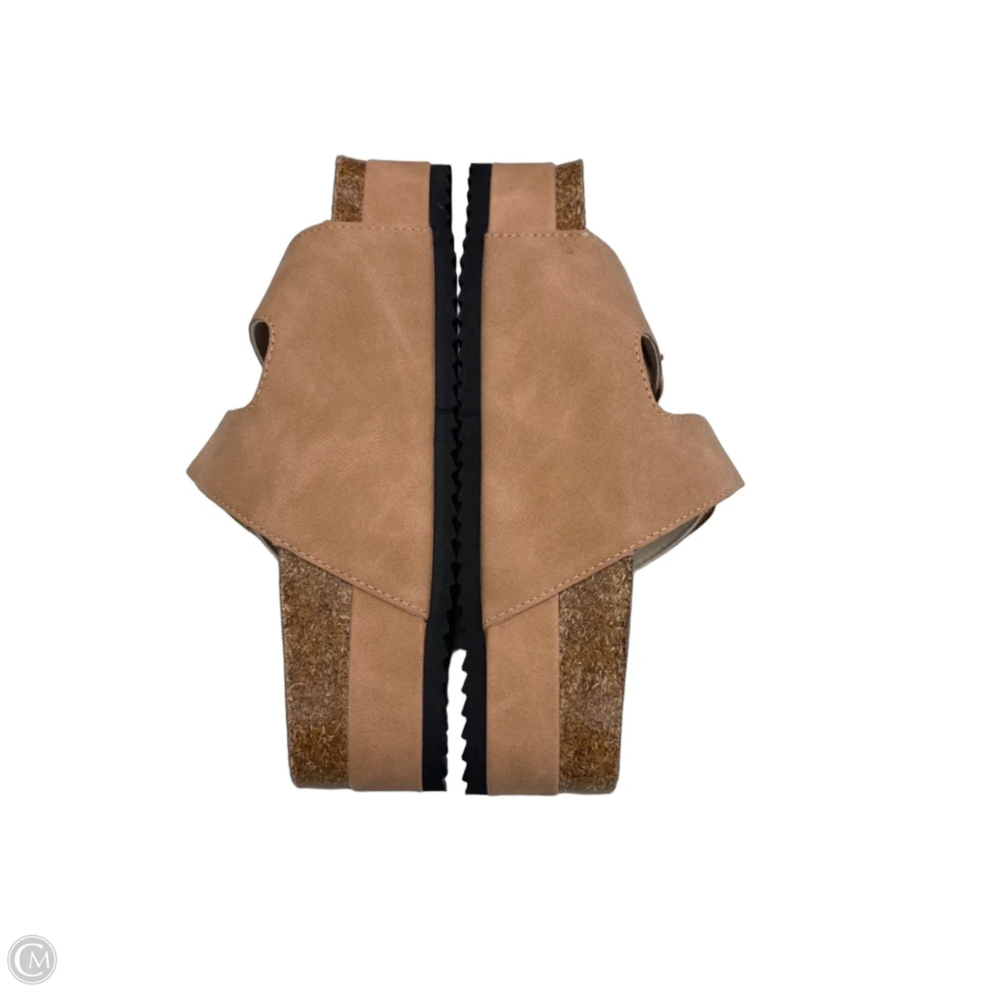 Sandals Heels Platform By Clothes Mentor In Brown, Size: 7