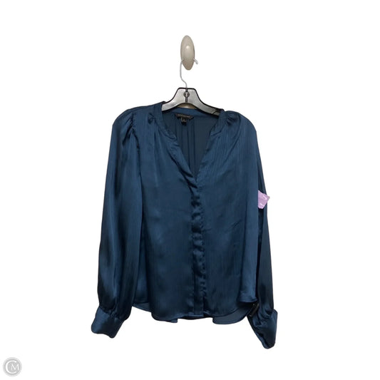 Top Long Sleeve Basic By Banana Republic In Blue, Size: S