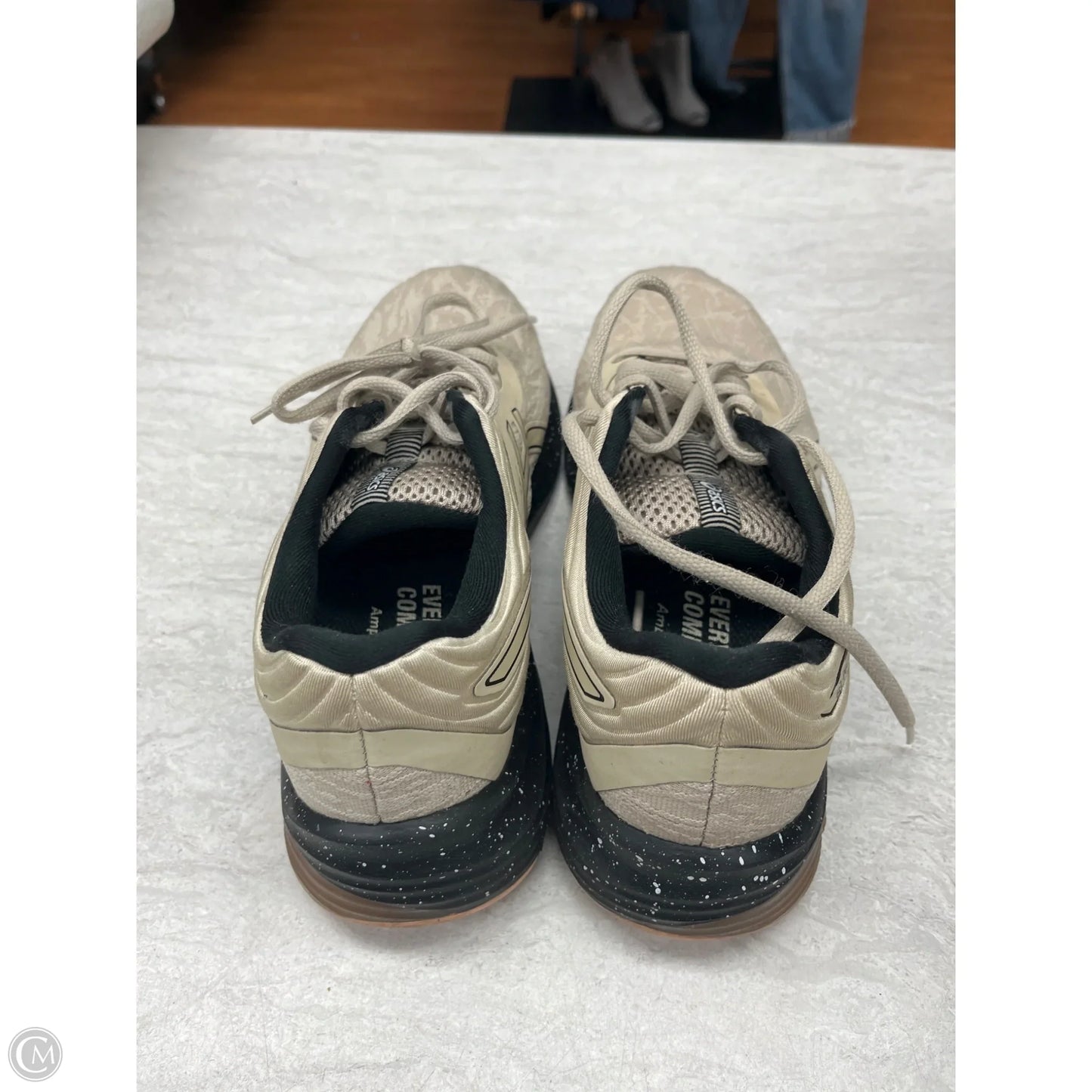 Shoes Sneakers By Asics In Black & Brown, Size: 7.5