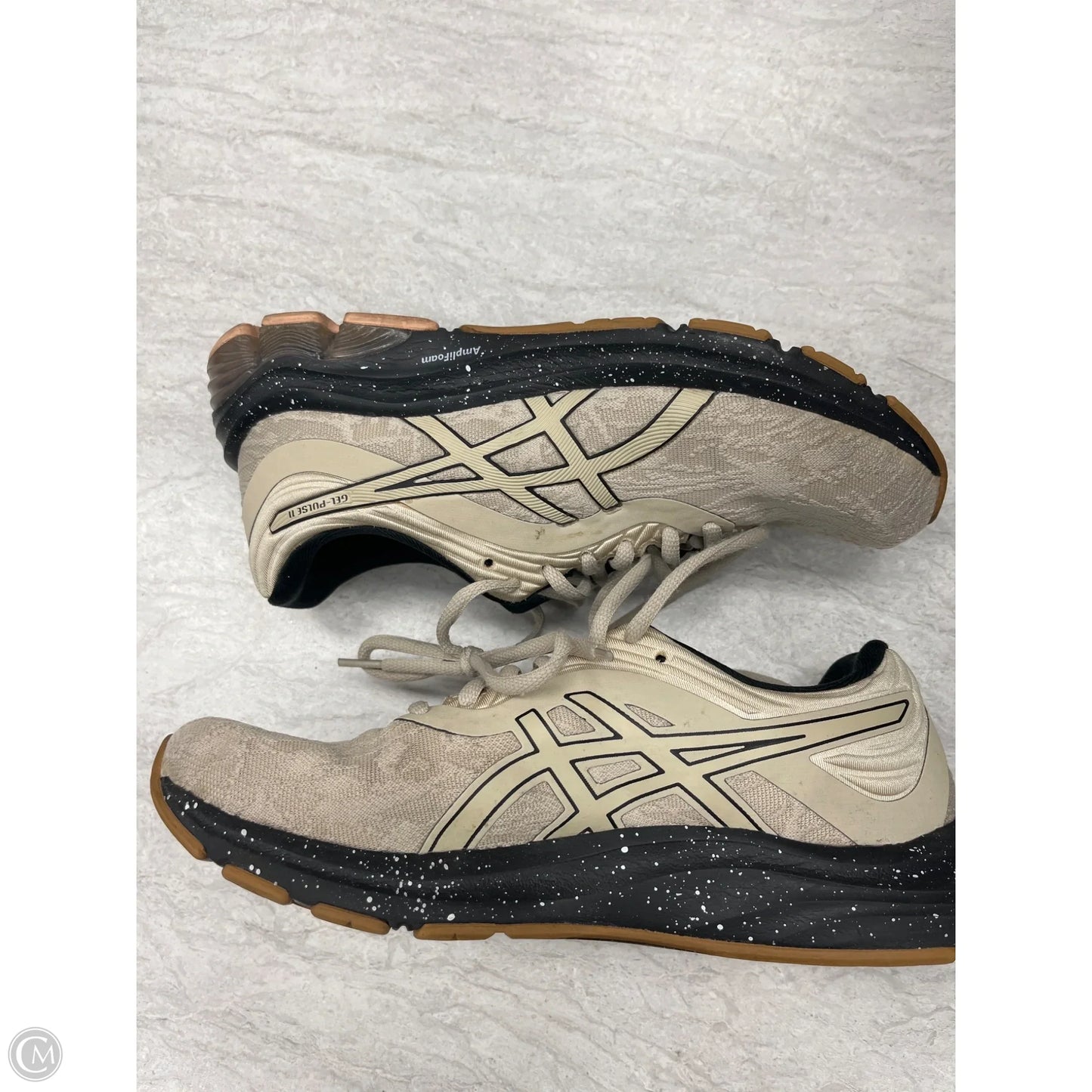Shoes Sneakers By Asics In Black & Brown, Size: 7.5