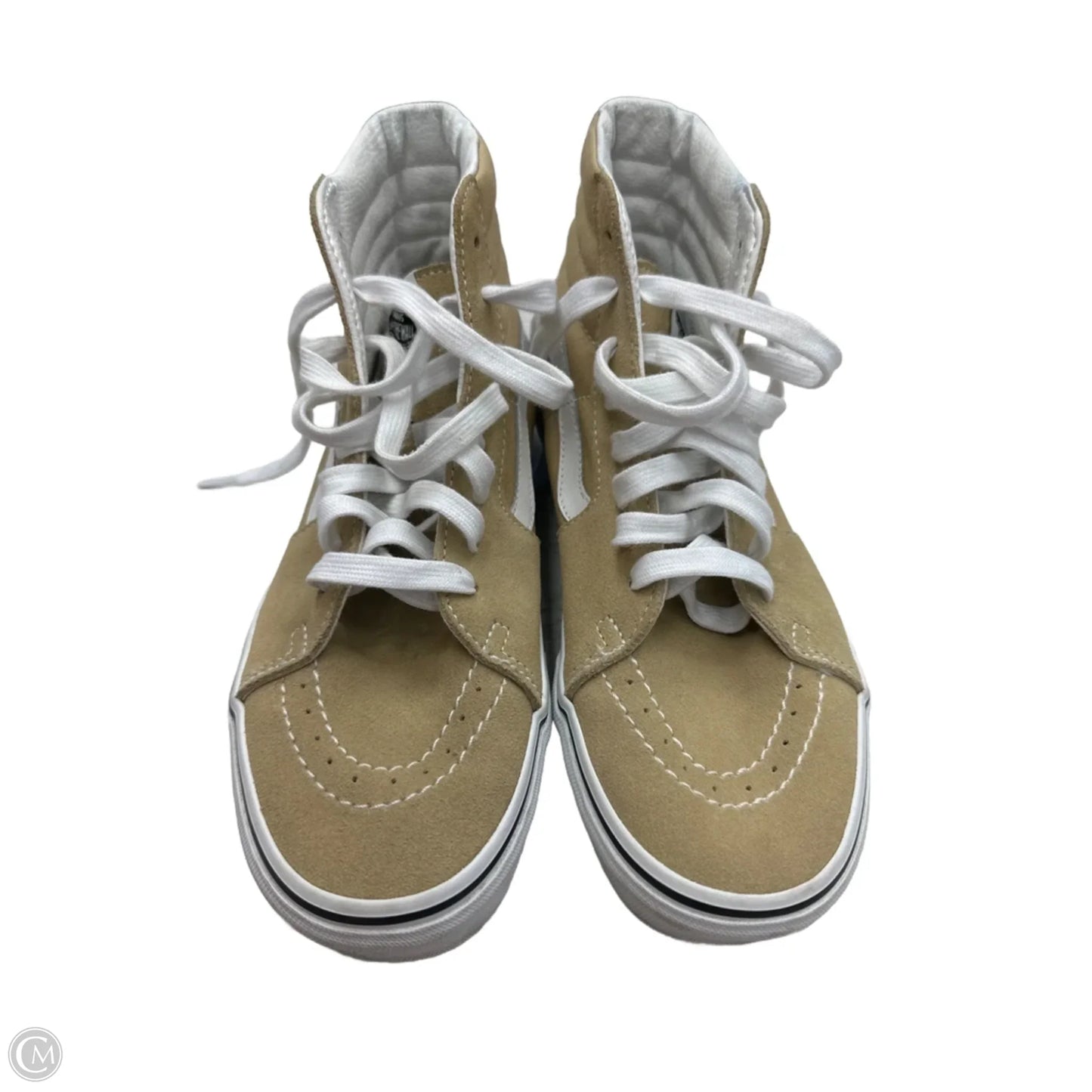 Shoes Sneakers By Vans In Brown & White, Size: 8.5