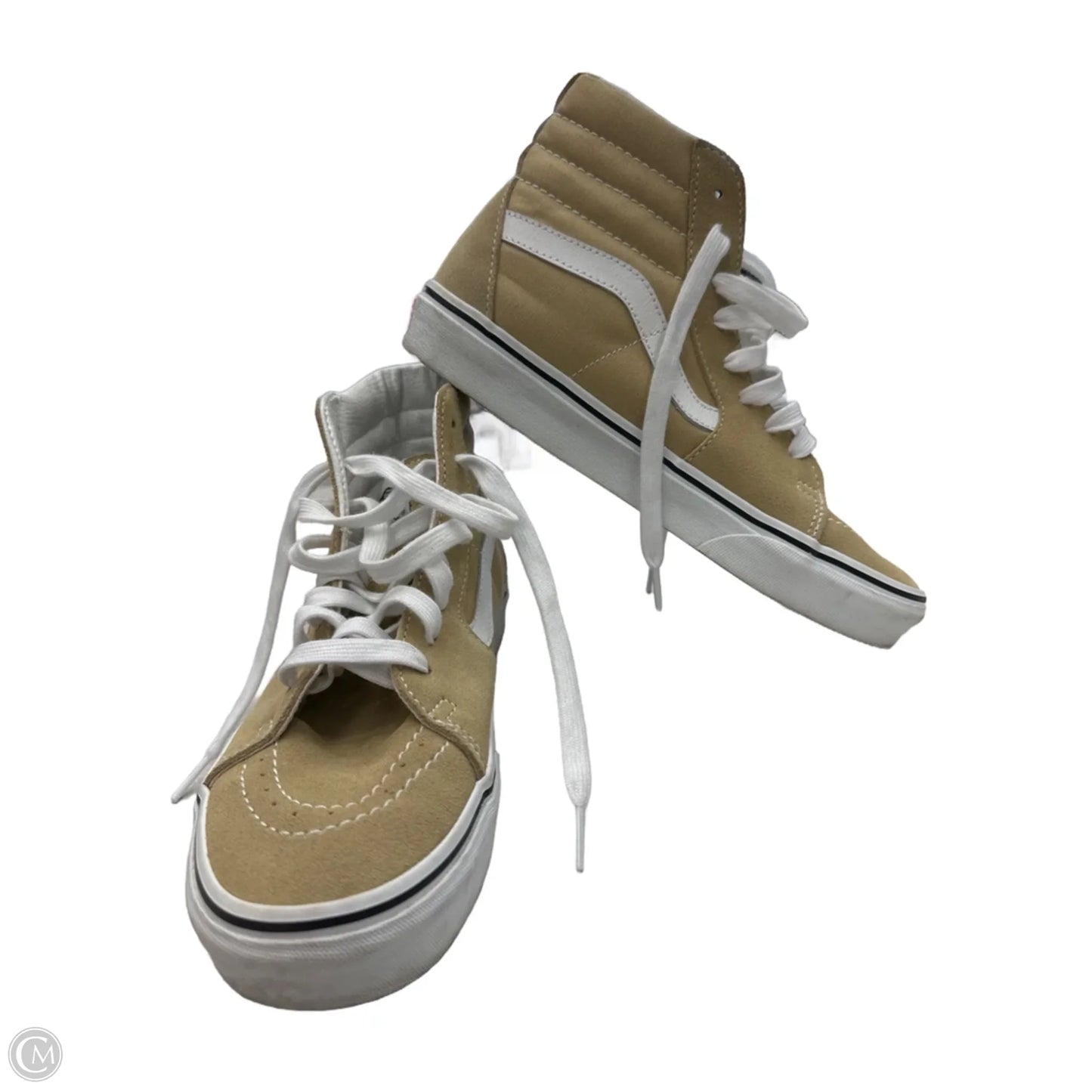 Shoes Sneakers By Vans In Brown & White, Size: 8.5