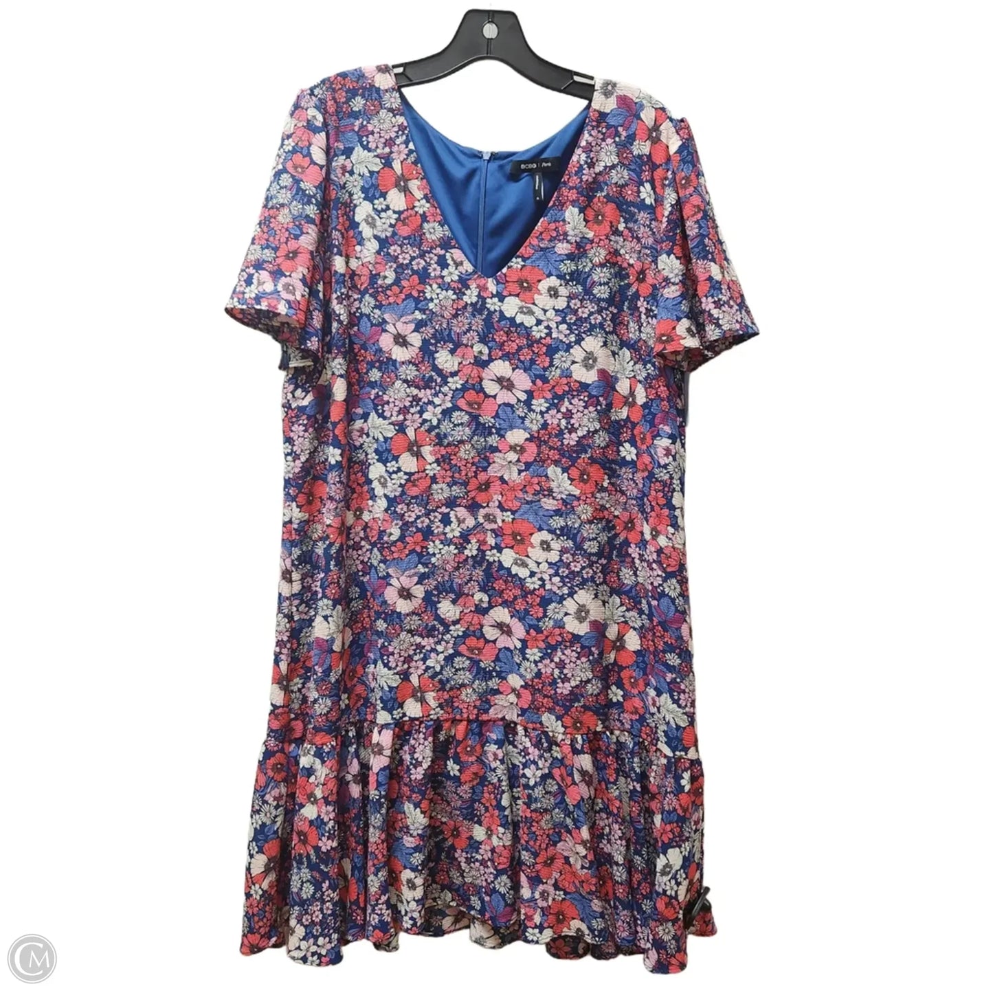 Dress Casual Short By Bcbg In Floral Print, Size: Xl