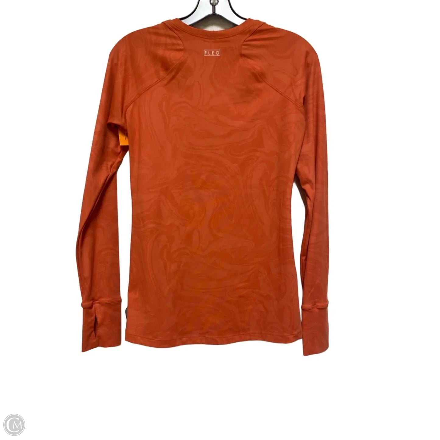 Athletic Top Long Sleeve Crewneck By Clothes Mentor In Orange, Size: S