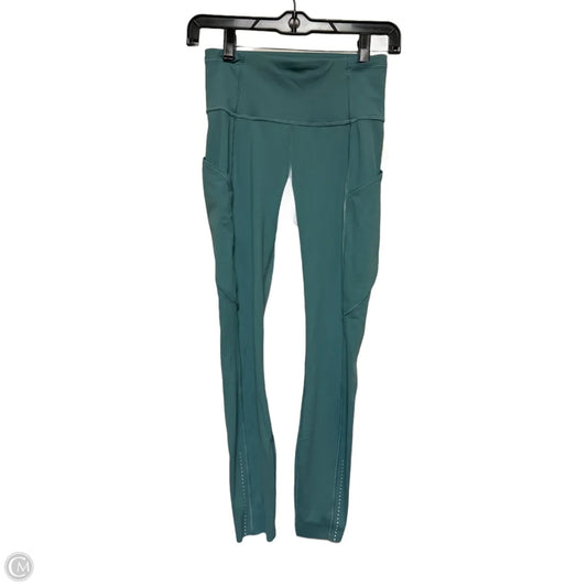 Athletic Leggings By Lululemon In Teal, Size: Xs