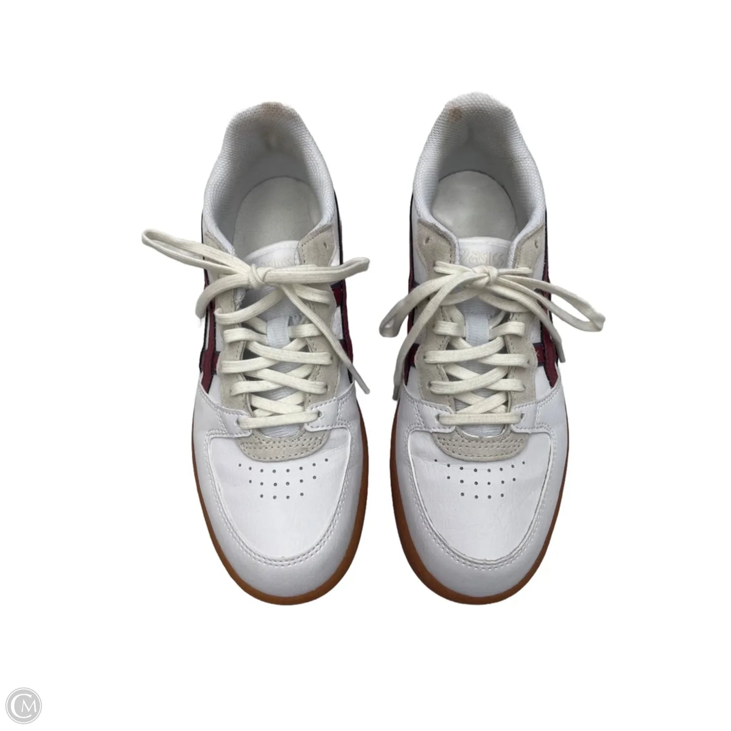 Shoes Sneakers By Asics In Red & White, Size: 6