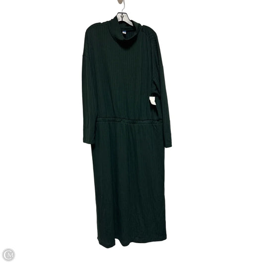Dress Casual Maxi By Old Navy In Green, Size: 2x