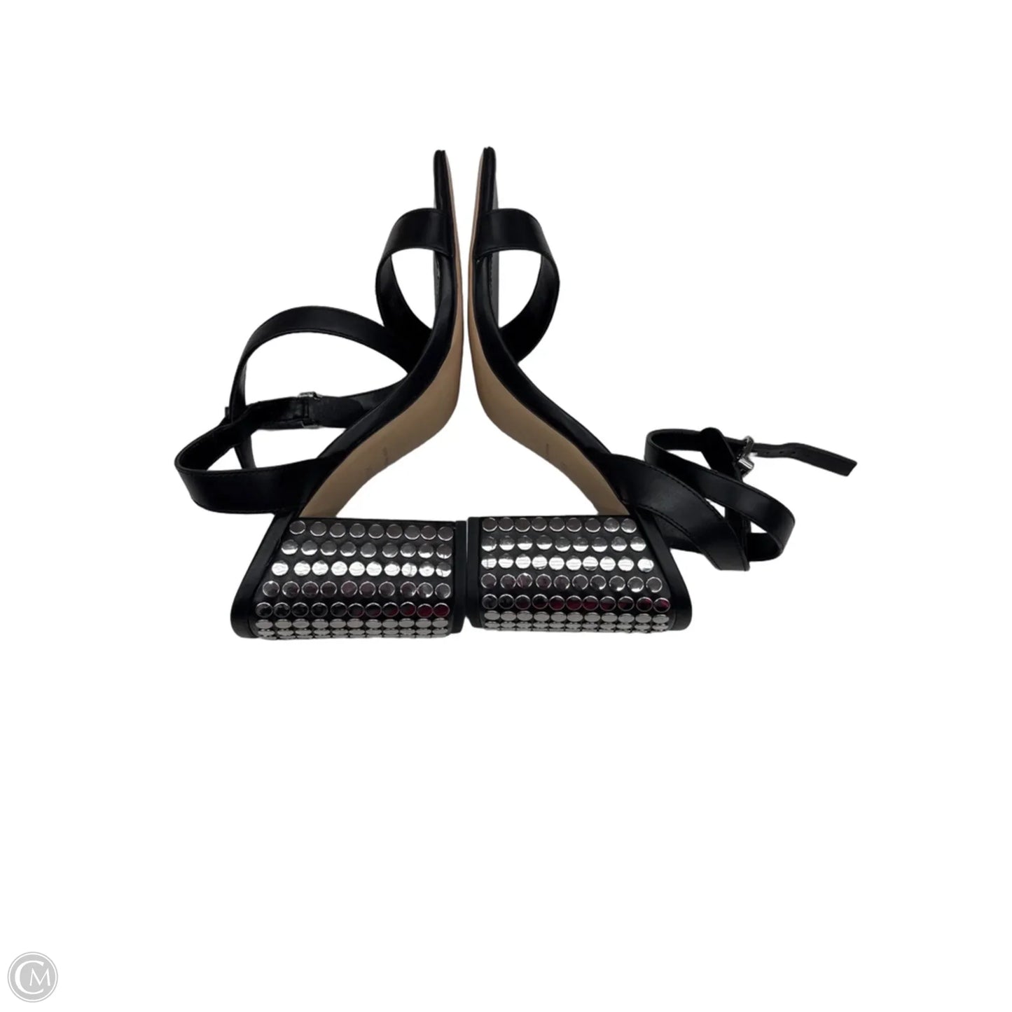 Shoes Designer By Michael Kors In Black & Silver, Size: 9.5